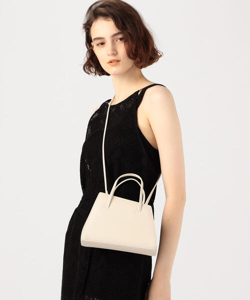 TOMORROWLAND （トゥモローランド）の「Little Liffner SLANTED ミニトート（トートバッグ・レディース・ホワイト/ブラック・FREE）」の3枚目の写真