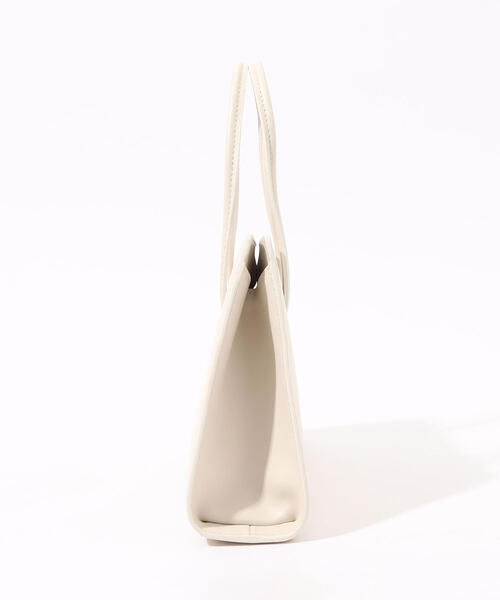 TOMORROWLAND （トゥモローランド）の「Little Liffner SLANTED ミニトート（トートバッグ・レディース・ホワイト/ブラック・FREE）」の4枚目の写真