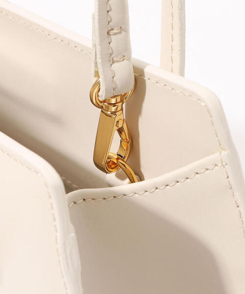 TOMORROWLAND （トゥモローランド）の「Little Liffner SLANTED ミニトート（トートバッグ・レディース・ホワイト/ブラック・FREE）」の8枚目の写真