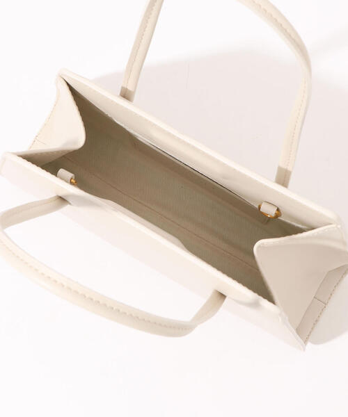 TOMORROWLAND （トゥモローランド）の「Little Liffner SLANTED ミニトート（トートバッグ・レディース・ホワイト/ブラック・FREE）」の9枚目の写真