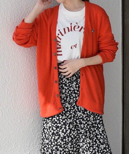 MUNSINGWEAR(マンシングウェア)の「【SHIPS any別注】 Munsingwear: リラックスフィット リンクス カーディガン◇(カーディガン/ボレロ・メンズ・ネイビー/グレー/イエロー/オレンジ/ブルー/グリーン・MEDIUM/LARGE)」の6枚目の写真
