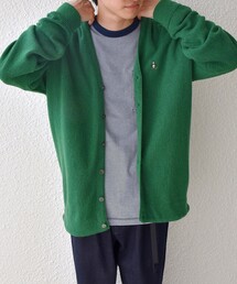 【SHIPS any別注】 Munsingwear: リラックスフィット リンクス カーディガン◇