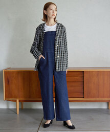 SLOBE IENA ツイードノーカラージャケット SLOBE IENA（スローブイエナ）の「ツイードノーカラージャケット