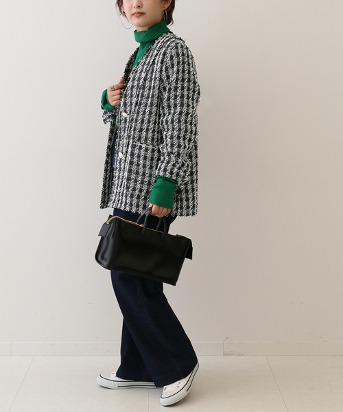 SLOBE IENA（スローブイエナ）の「ツイードノーカラージャケット