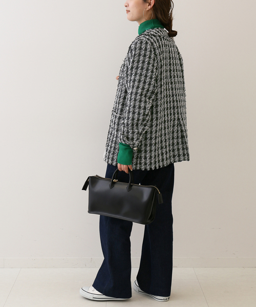 SLOBE IENA ツイードノーカラージャケット SLOBE IENA（スローブイエナ）の「ツイードノーカラージャケット