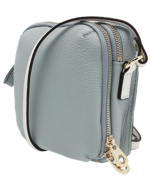 ROSE BUD（ローズバッド）の「(ROSE BUD)PX12978 LEATHER MINI SQUARE POCHETTE[結婚式＆パーティー]（ショルダーバッグ・レディース・ホワイト/ライトブルー/シルバー・ONE SIZE）」の8枚目の写真