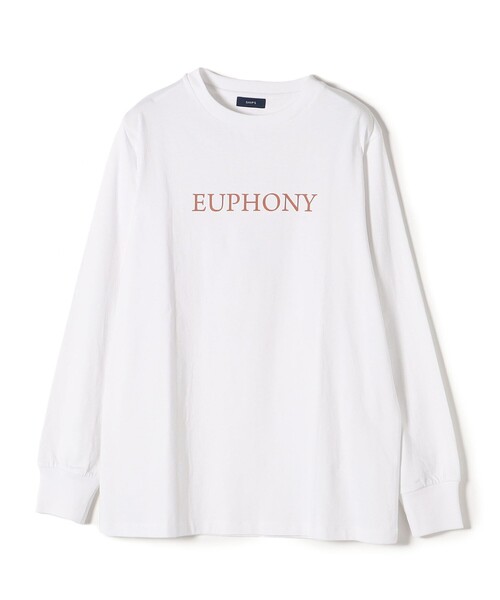SHIPS(シップス)の「*バリエーションロゴロングスリーブTEE◇(Tシャツ/カットソー・レディース・ホワイト/チャコールグレー/ライトホワイト/オリーブ/ダークグレー/ライトオリーブ/プラム/パープル・ONE SIZE)」の9枚目の写真