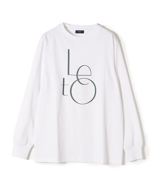 SHIPS(シップス)の「*バリエーションロゴロングスリーブTEE◇(Tシャツ/カットソー・レディース・ホワイト/チャコールグレー/ライトホワイト/オリーブ/ダークグレー/ライトオリーブ/プラム/パープル・ONE SIZE)」の12枚目の写真