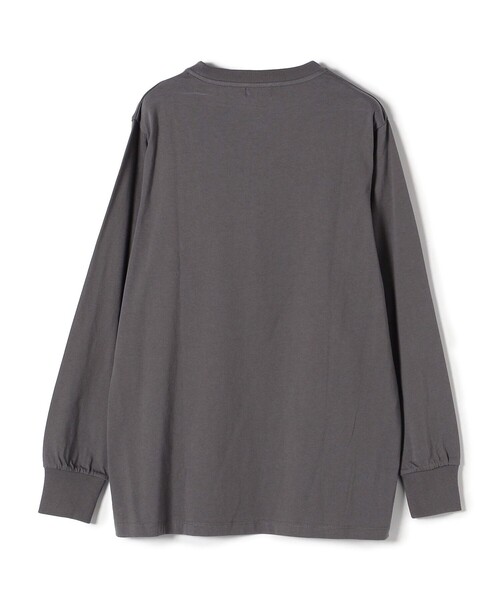 SHIPS(シップス)の「*バリエーションロゴロングスリーブTEE◇(Tシャツ/カットソー・レディース・ホワイト/チャコールグレー/ライトホワイト/オリーブ/ダークグレー/ライトオリーブ/プラム/パープル・ONE SIZE)」の19枚目の写真