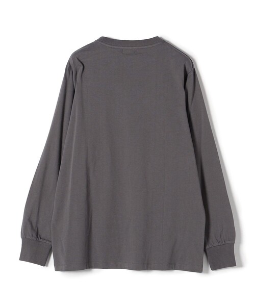 SHIPS(シップス)の「*バリエーションロゴロングスリーブTEE◇(Tシャツ/カットソー・レディース・ホワイト/チャコールグレー/ライトホワイト/オリーブ/ダークグレー/ライトオリーブ/プラム/パープル・ONE SIZE)」の22枚目の写真