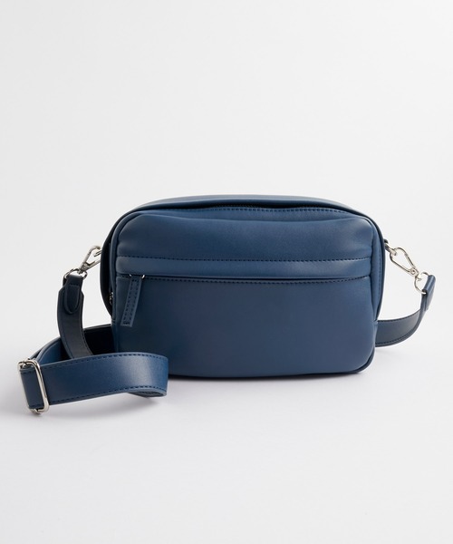 EMMA CLOTHES(エマクローズ)の「シンセティックレザー ミニショルダーバッグ EMMA CLOTHES(ショルダーバッグ・メンズ・ブルー/ダークブラウン/ブラック/オフホワイト・FREE)」の8枚目の写真