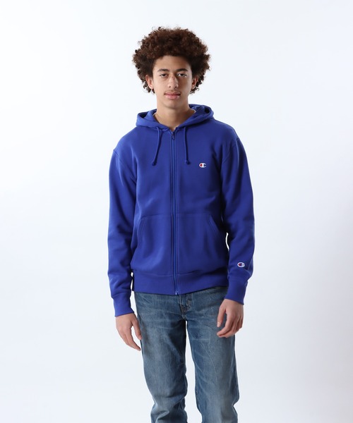 Champion(チャンピオン)の「【Champion/チャンピオン】メンズ ベーシック ジップフーデッドスウェットシャツ(パーカー・メンズ・ブラック/ブルー系その他/オートミール/グレー/アーミー/ネイビー/ブラウン/ホワイト・LARGE/X-LARGE/MEDIUM/SMALL)」の8枚目の写真