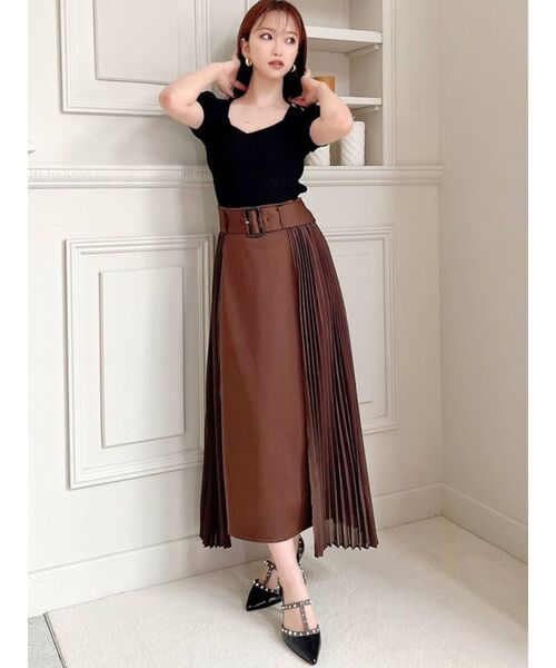 RESEXXY（リゼクシー）の「サイドプリーツスカート（スカート・レディース・ブラック/パープル/ブラウン/グリーン・FREE）」の13枚目の写真