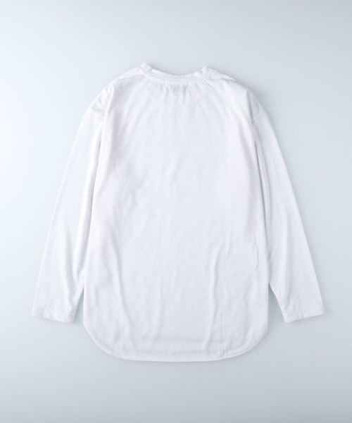 Right-on（ライトオン）の「ラウンドヘムロンＴ（Tシャツ/カットソー・メンズ・ブラック×ホワイト/グリーン/ブルー/ホワイト/グレー/ブラック/ホワイト×ホワイト・L/M/XL）」の17枚目の写真