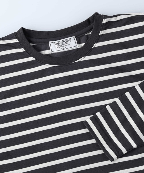 Right-on（ライトオン）の「ラウンドヘムロンＴ（Tシャツ/カットソー・メンズ・ブラック×ホワイト/グリーン/ブルー/ホワイト/グレー/ブラック/ホワイト×ホワイト・L/M/XL）」の13枚目の写真