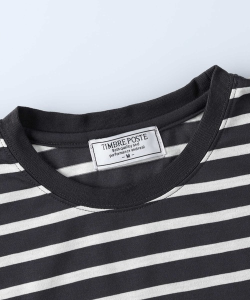 Right-on（ライトオン）の「ラウンドヘムロンＴ（Tシャツ/カットソー・メンズ・ブラック×ホワイト/グリーン/ブルー/ホワイト/グレー/ブラック/ホワイト×ホワイト・L/M/XL）」の16枚目の写真