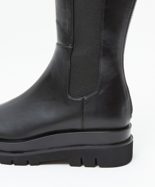 LAROUTE（ラルート）の「【LAROUTE】トラックソールロングブーツ（ブーツ・レディース・ブラック/ダークブラウン/カーキ・38/39/35/36/37）」の12枚目の写真