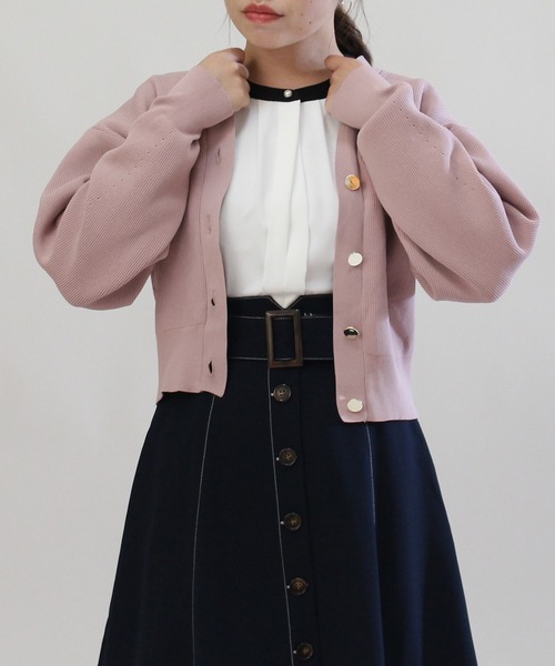 TRUDEA(トルディア)の「総針スポンディッシュカーディガン(カーディガン/ボレロ・レディース・モカ/アイボリー/ピンク/ラベンダー・MEDIUM)」の20枚目の写真