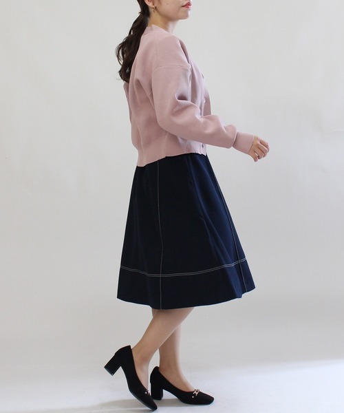 TRUDEA(トルディア)の「総針スポンディッシュカーディガン(カーディガン/ボレロ・レディース・モカ/アイボリー/ピンク/ラベンダー・MEDIUM)」の16枚目の写真