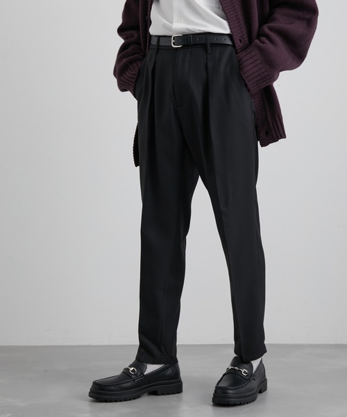 JUNRED（ジュンレッド）の「ウォームツイルイージースリムパンツ（スラックス・メンズ・グレー/グリーン/ブラック・M/L/LL/S）」の12枚目の写真