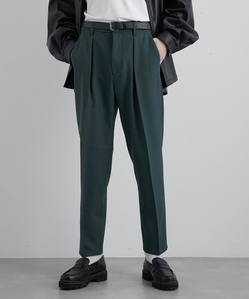 JUNRED（ジュンレッド）の「ウォームツイルイージースリムパンツ（スラックス・メンズ・グレー/グリーン/ブラック・M/L/LL/S）」の4枚目の写真