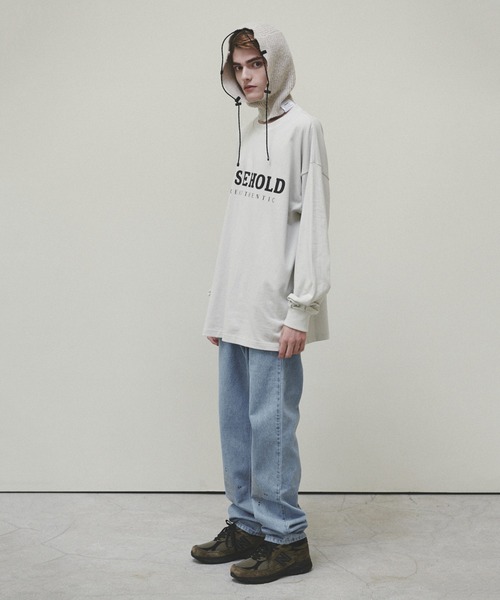 LIBERE（リベーレ）の「LIBERE リベーレ / H LOGO LONGSLEEVE フロントロゴプリントビッグシルエットロンT / 225205-225206（Tシャツ/カットソー・メンズ・ライトグレー/ブラック・MEDIUM/SMALL/LARGE）」の14枚目の写真