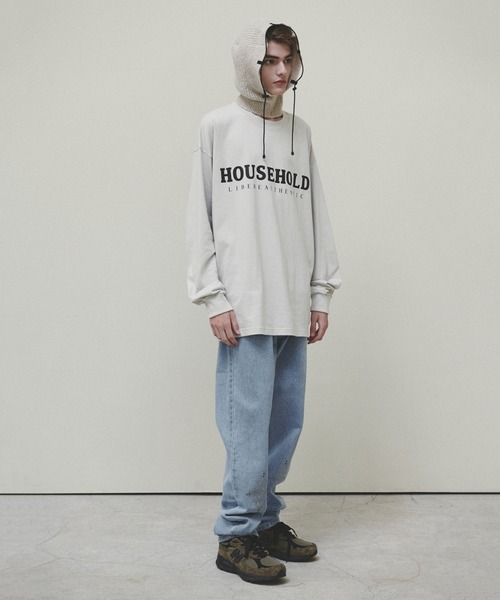 LIBERE（リベーレ）の「LIBERE リベーレ / H LOGO LONGSLEEVE フロントロゴプリントビッグシルエットロンT / 225205-225206（Tシャツ/カットソー・メンズ・ライトグレー/ブラック・MEDIUM/SMALL/LARGE）」の16枚目の写真