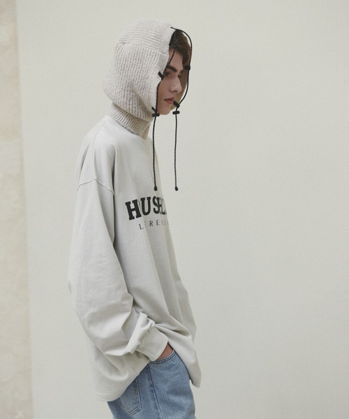 LIBERE（リベーレ）の「LIBERE リベーレ / H LOGO LONGSLEEVE フロントロゴプリントビッグシルエットロンT / 225205-225206（Tシャツ/カットソー・メンズ・ライトグレー/ブラック・MEDIUM/SMALL/LARGE）」の18枚目の写真