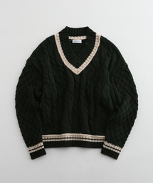 バルキー ケーブル チルデン ニットプルオーバー/ユニセックス