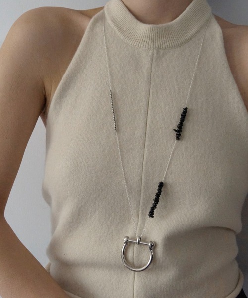 LAPUIS(ラピュイ)の「LAPUIS(ラピュイ)Ring Partsネックレス(ネックレス・レディース・レッド/パープル/ブラック・FREE)」の9枚目の写真