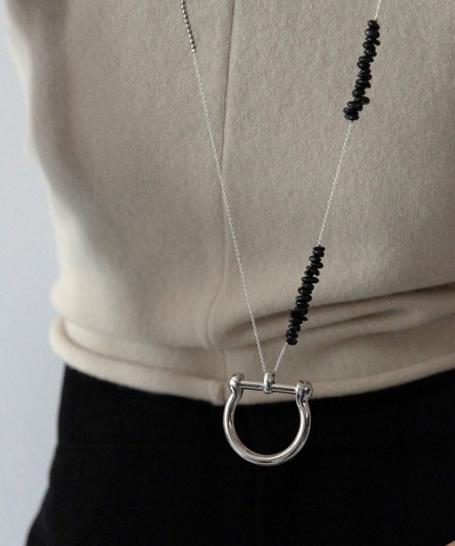 LAPUIS(ラピュイ)の「LAPUIS(ラピュイ)Ring Partsネックレス(ネックレス・レディース・レッド/パープル/ブラック・FREE)」の11枚目の写真