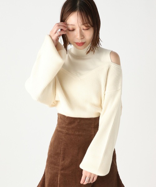 Heather（ヘザー）の「肩開きニットプルオーバー 168662（ニット