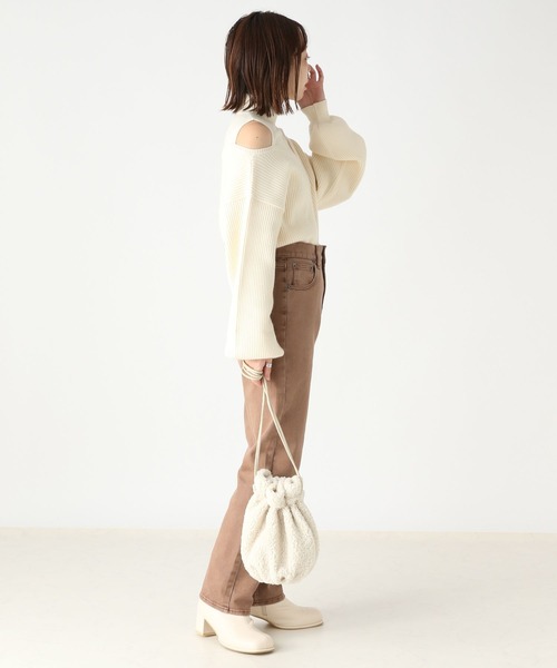 Heather（ヘザー）の「肩開きニットプルオーバー 168662（ニット
