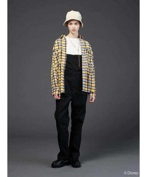 Disney(ディズニー)の「バックプリントチェックシャツ/Mickey(シャツ/ブラウス・レディース・ネイビー/グレー/イエロー・FREE)」の14枚目の写真
