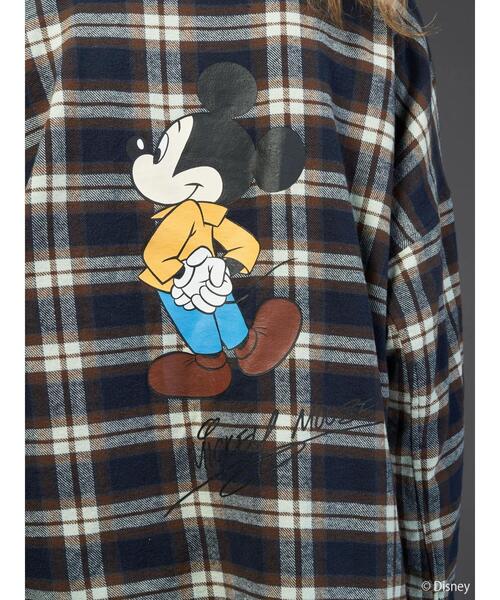 Disney(ディズニー)の「バックプリントチェックシャツ/Mickey(シャツ/ブラウス・レディース・ネイビー/グレー/イエロー・FREE)」の18枚目の写真