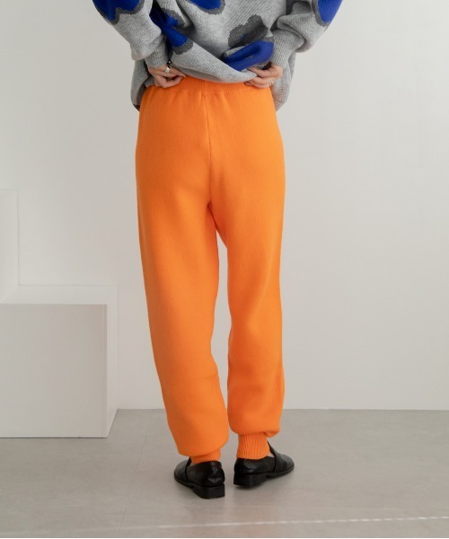 VACANCY（ヴァカンシー）の「モチモチジョガーニットパンツ（その他パンツ・レディース・オレンジ/ブラック/アイボリー・FREE）」の10枚目の写真