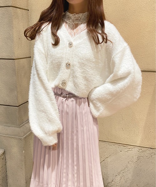ふみさん専用 フェザーキラキラボタンカーディガン【ZOZOTOWN限定アイテム
