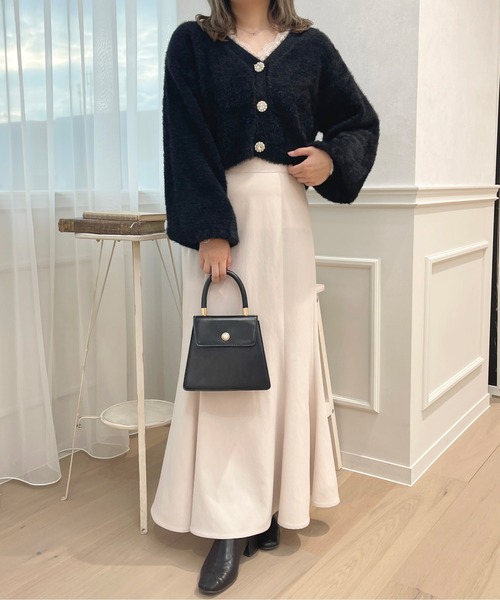 apres jour（アプレジュール）の「フェザーキラキラボタンカーディガン【ZOZOTOWN限定アイテム】（カーディガン/ボレロ・レディース・ライトピンク/オフホワイト/ブラック/ライトベージュ・フリー/X-LARGE）」の21枚目の写真