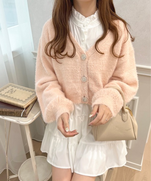 ふみさん専用 フェザーキラキラボタンカーディガン【ZOZOTOWN限定アイテム