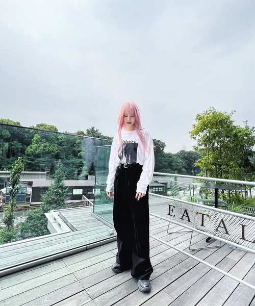 Figments（フィグメンツ）の「ThingsロンT（Tシャツ/カットソー・レディース・ホワイト/ブラック・FREE）」の5枚目の写真