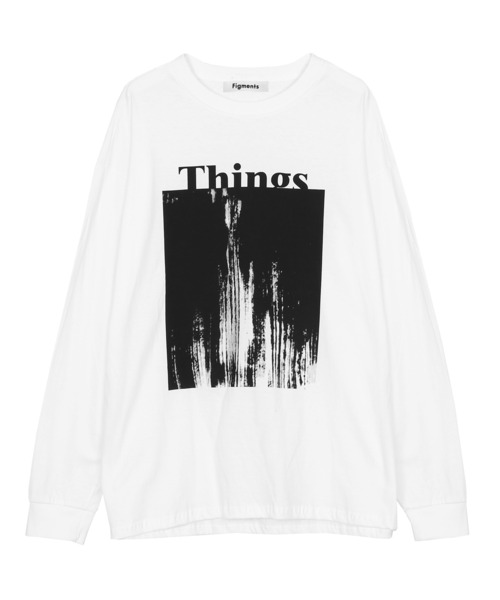 Figments（フィグメンツ）の「ThingsロンT（Tシャツ/カットソー・レディース・ホワイト/ブラック・FREE）」の7枚目の写真