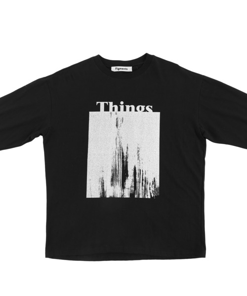 Figments（フィグメンツ）の「ThingsロンT（Tシャツ/カットソー・レディース・ホワイト/ブラック・FREE）」の9枚目の写真