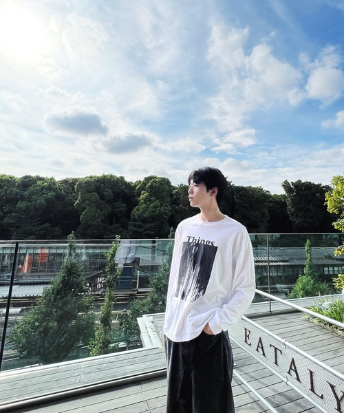 Figments（フィグメンツ）の「ThingsロンT（Tシャツ/カットソー・レディース・ホワイト/ブラック・FREE）」の3枚目の写真