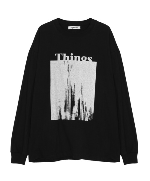 Figments（フィグメンツ）の「ThingsロンT（Tシャツ/カットソー・レディース・ホワイト/ブラック・FREE）」の17枚目の写真