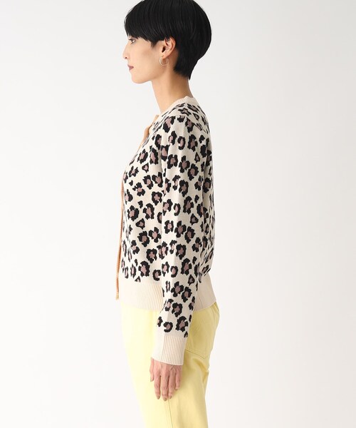 OPAQUE.CLIP(オペークドットクリップ)の「◆【C】フラワージャカードカーディガン(カーディガン/ボレロ・レディース・ブラック系/ベージュ系/パープル系2・36/40/38)」の5枚目の写真