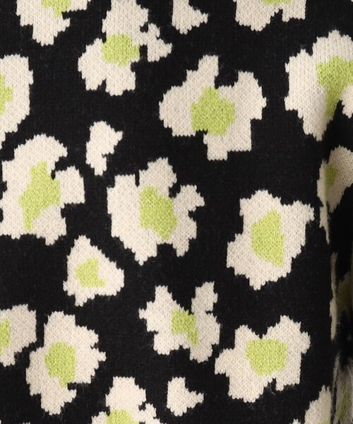 OPAQUE.CLIP(オペークドットクリップ)の「◆【C】フラワージャカードカーディガン(カーディガン/ボレロ・レディース・ブラック系/ベージュ系/パープル系2・36/40/38)」の9枚目の写真