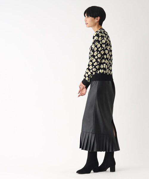 OPAQUE.CLIP(オペークドットクリップ)の「◆【C】フラワージャカードカーディガン(カーディガン/ボレロ・レディース・ブラック系/ベージュ系/パープル系2・36/40/38)」の13枚目の写真