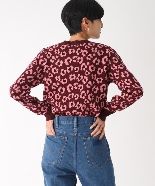 OPAQUE.CLIP(オペークドットクリップ)の「◆【C】フラワージャカードカーディガン(カーディガン/ボレロ・レディース・ブラック系/ベージュ系/パープル系2・36/40/38)」の17枚目の写真