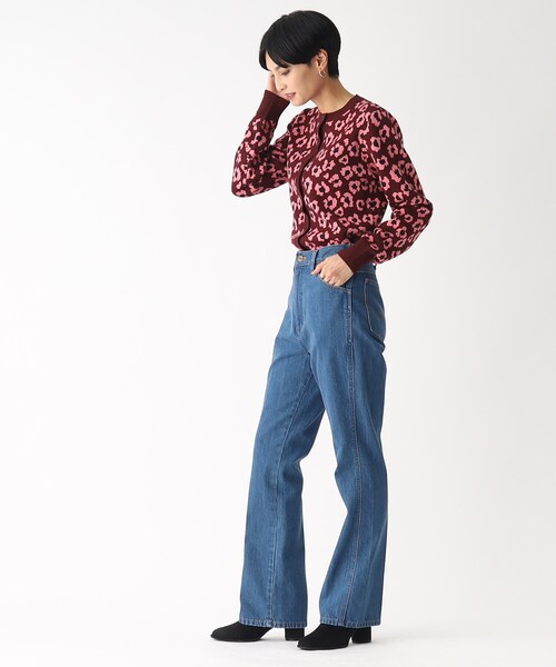 OPAQUE.CLIP(オペークドットクリップ)の「◆【C】フラワージャカードカーディガン(カーディガン/ボレロ・レディース・ブラック系/ベージュ系/パープル系2・36/40/38)」の19枚目の写真