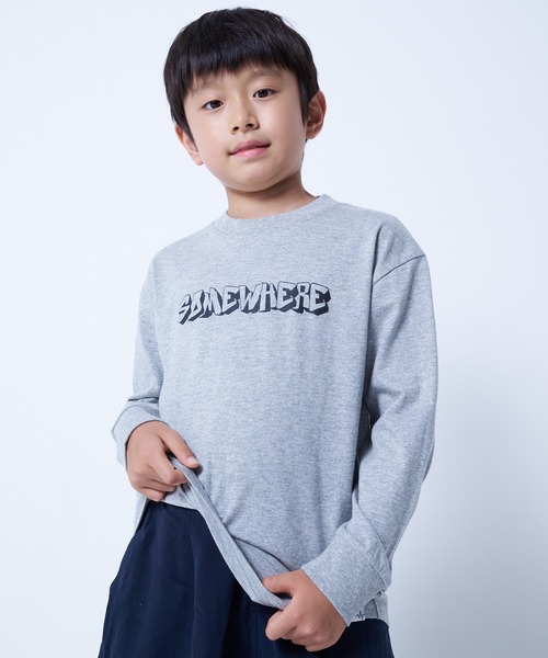 JUNKSOUL(ジャンクソウル)の「DEGRELATE / バリエーションロンT2(M4)(Tシャツ/カットソー・キッズ・その他3/オレンジ/カーキ/ライム/ネイビー/ホワイト/パープル/ブラック系/ブラック系2/グレー/その他2/ホワイト系その他2/ブルー/グリーン/その他1/バイオレット/ライトグレー/ブルー系その他・120/160/140/130/150)」の6枚目の写真